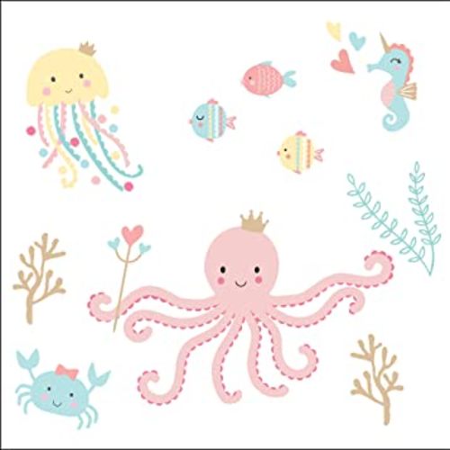Bedtime Originals Ocean Mist Wall Decals, Multicolor