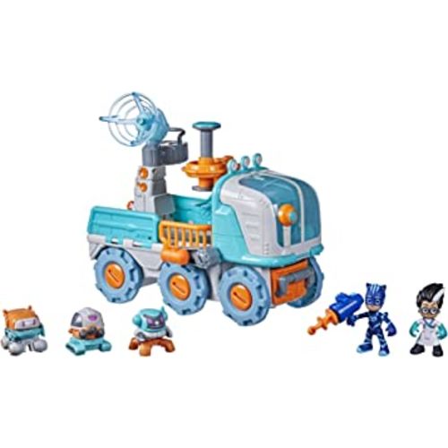 PJ Masks Romeo Bot Builder Vehicle Playset with Lights and Sounds, Preschool Toys, Superhero Toys, Toys for 3 Year Old Boys and Girls and Up