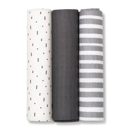 Muslin Swaddle Blanket Boutique 3pk - Cloud Island™