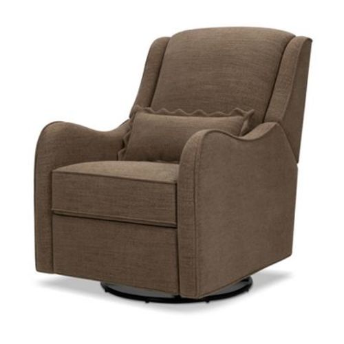 Namesake Devon Recliner and Swivel Glider - Performance Truffle Eco-Basketweave