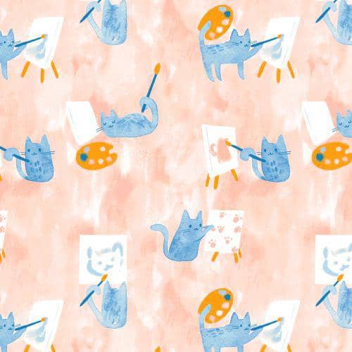 Art cats modal magnetic favorite footie