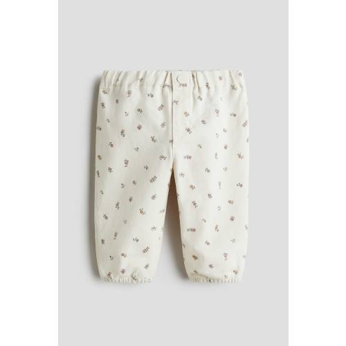 PRINTED COTTON TWILL PANTS