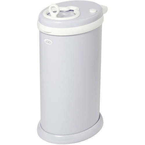 Ubbi Stainless Steel Diaper Pail, Odor Locking, No Special Bag Required, Award-Winning, Registry Must-Have, Gray