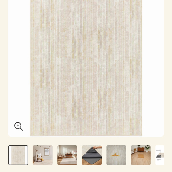 Tumble Rug Rain - Blush