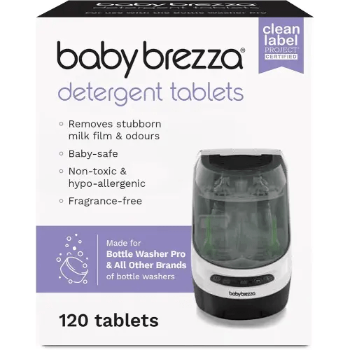 Baby Brezza Official Bottle Detergent Soap Tablets for Baby Brezza Bottle Washer Pro, Includes 120 Washing Tablets : Amazon.co.uk: Baby Products