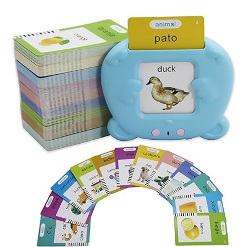 MAYAPHILOS 510 Sight Words Brazilian Portuguese and English Talking Flash Cards, Learn Portuguese for Kids Portuguese Language Learning Speech Therapy Toys for Toddlers