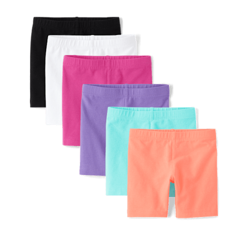 Toddler Girls Bike Shorts 6-Pack - Pink