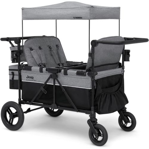 DELTA CHILDREN Jeep Wrangler Deluxe 4-Seater Stroller Wagon