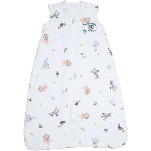 Baby Merlin's Magic Dream Sleep Sack - 100% Cotton Baby Wearable Blanket - Baby Sleep Sack 6-12 Months - Safari Slumber