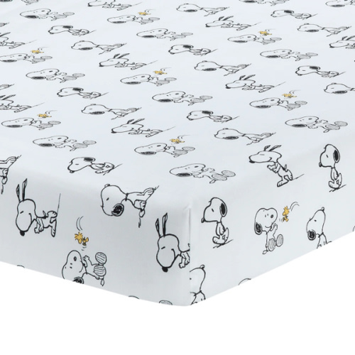 Classic Snoopy Fitted Crib Sheet