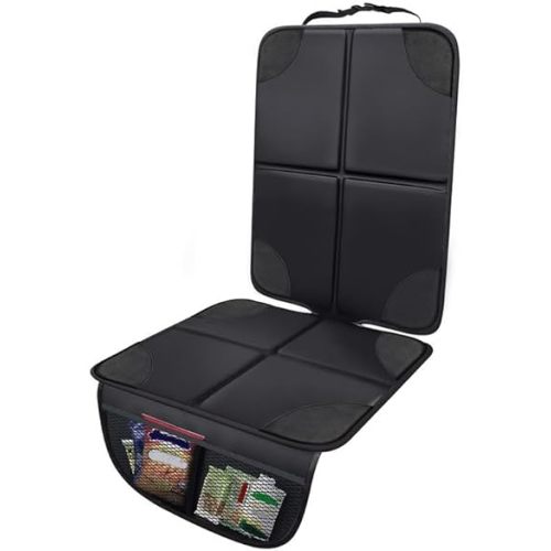 EcoNour Child Car Seat Protector | 600D Waterproof & Non-Slip Cover with Thick Padding | Durable Seat Mat for Baby | Protects Seat Against Spills, Stains - 1Pack