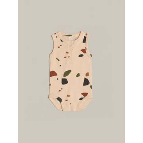 Terrazzo Sleeveless Baby Bodysuit | Organic Zoo