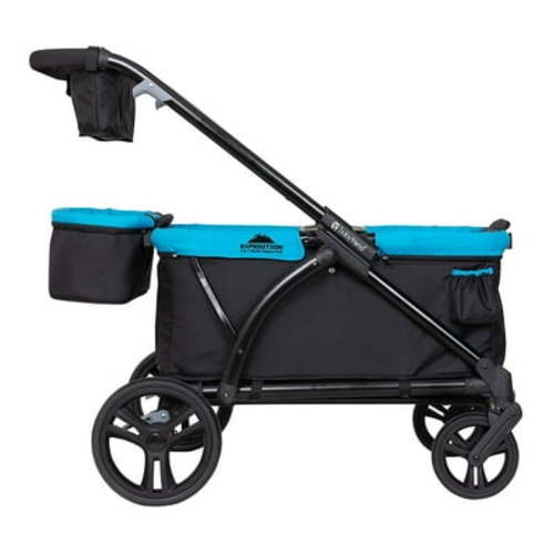 Baby Trend Expedition 2-in-1 Stroller Wagon with Canopy, Blue
