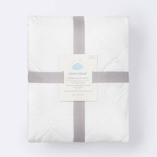 Waterproof Fitted Crib And Toddler Mattress Pad Cover - Cloud Island™ White