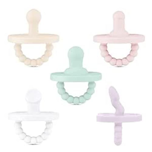 Amazon.com : Ryan & Rose Cutie PAT Pacifier Teether (Starter Kit, Girl) : Baby