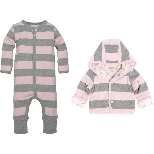 Burt's Bees Baby Romper Jumpsuit, 100% Organic Cotton One-Piece Outfit Coverall