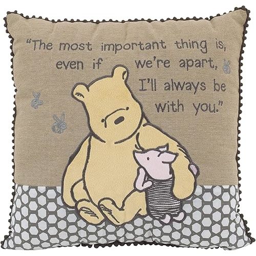 Disney Classic Pooh - A Day with Pooh - Decorative Pillow with Applique & Embroidery