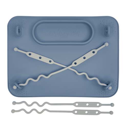 Busy Baby Mat with Toy Straps PEWTER