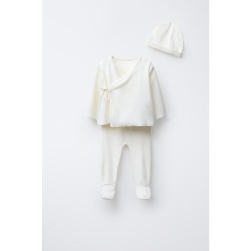 NEWBORN SET AND POUCH - Beige-pink | ZARA United States