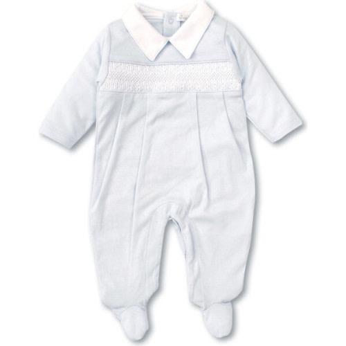 Charmed Collar Footie, Blue - Kissy Kissy | Maisonette