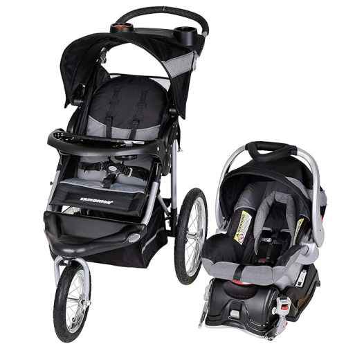 Baby Trend Expedition® Jogger Travel System with EZ Flex-Loc® Infant Car Seat, Millenium White