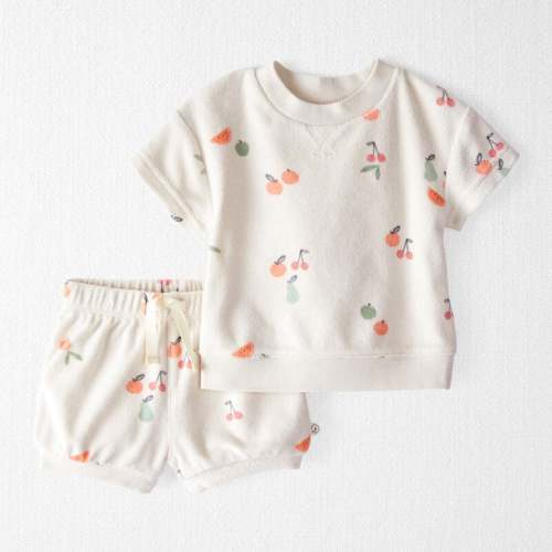 Sweet Cream Baby 2-Piece Fruit-Print Set Made with Organic Cotton | Carter’s Oshkosh Canada