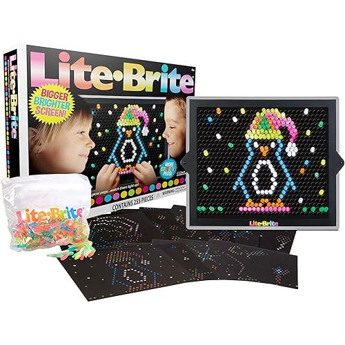 Lite Brite Ultimate Value Retro Toy, 12 Seasonal Templates, Peg Pouch, Amazon Exclusive, Light up Creative Activity Toy, Educational Stem, Gift for Girls and Boys, Ages 4+