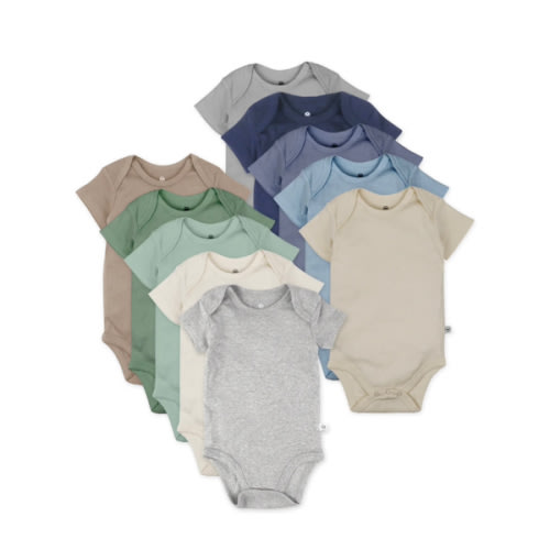 10-Pack Organic Cotton Short Sleeve Bodysuits | Honest Baby Clothing