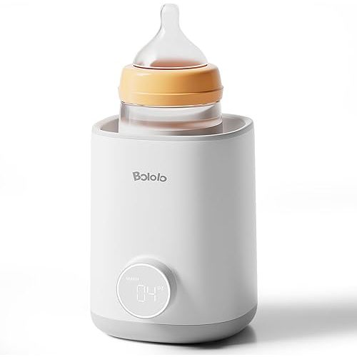 Consistent Baby Bottle Warmer -Never Overheat- Fast & Even Heat for Breastmilk & Formula, Accurate Temp Control with Smart Chip, Easy to Use, BPA Free, Night Light, Milk Warmer for All Bottles