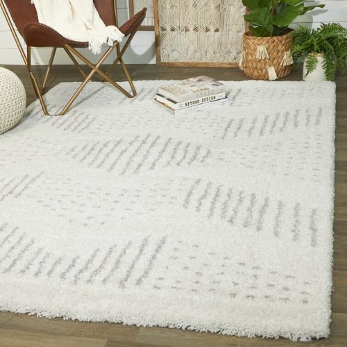 Hubbardston Abstract Polka Dots Shag Area Rug