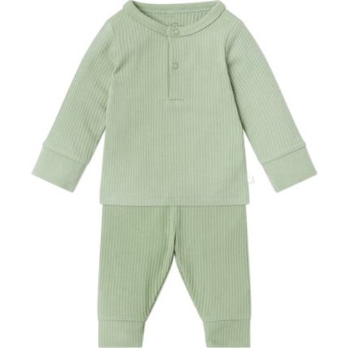 Rib Fitted Two-Piece Pajamas, 0-3M