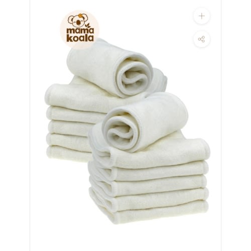 5-Layer Bamboo Cloth Diaper Insert with Snaps - No Microfiber!