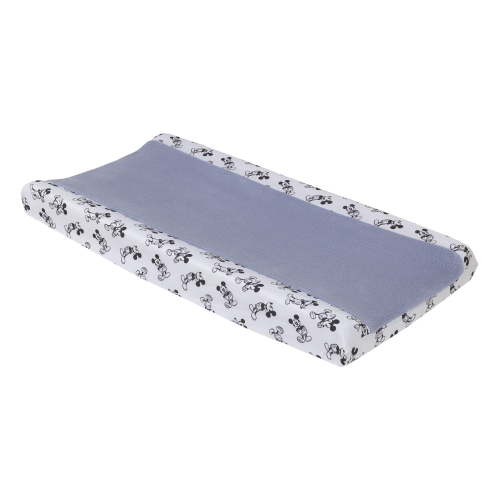 Disney 100% PolyesterSoft Fits Standard Diaper Changing Pad Cover, Animation Blue