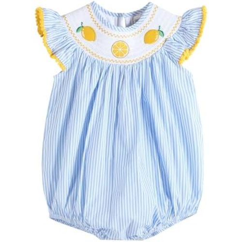 Girls Baby and Toddler Smocked Romper