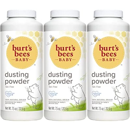 Burt's Bees Baby Powder, Hypoallergenic Dusting Powder, Non-Irritating, Calming Skin Care, All Natural, Talc Free,7.5 Ounce (Pack of 3)