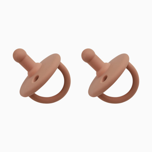 AEIOU Silicone Pacifier (2 Pack) - Clay