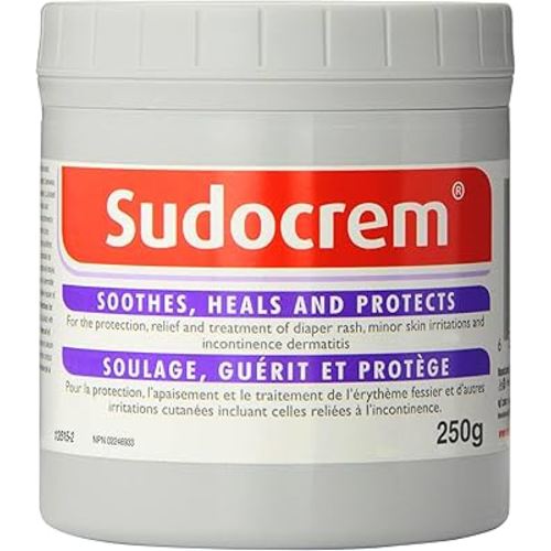 Sudocrem - Diaper Rash Cream for Baby, Soothes, Heals, and Protects, Relief and Treatment of Diaper Rash, Zinc Oxide Cream - 250g