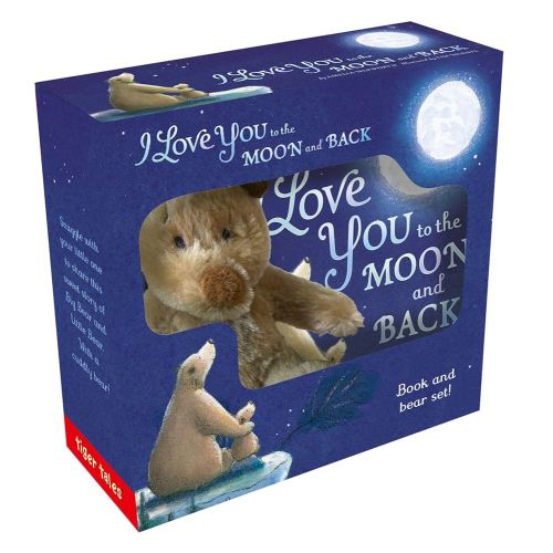 I Love You to the Moon and Back Book and Bear Set