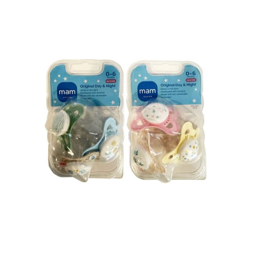 MAM Clear Orthodontic Pacifier, 0-6 Months, 3 CT