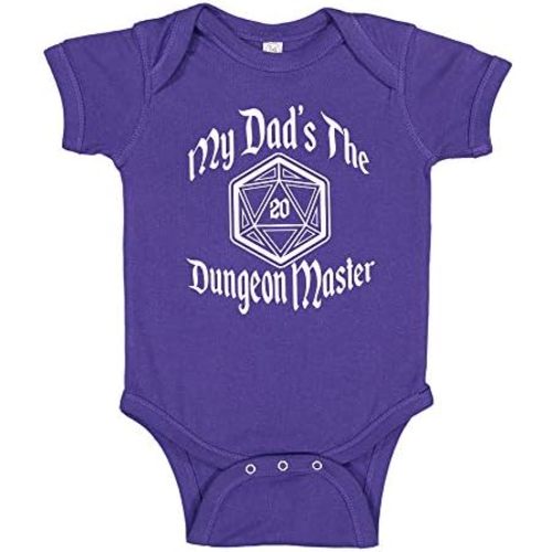 My Dad's The Dungeon Master Baby Bodysuit/Toddler T-Shirt RPG Baby Clothing