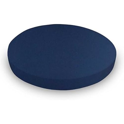 SheetWorld Baby Fitted Round Crib Sheet, 100% Cotton Jersey Hypoallergenic Sheet, Unisex Boy Girl, 42 x 42 inches, Solid Navy, Made in USA