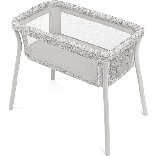 Chicco LullaGo Anywhere Portable Bassinet, Lightweight, Space-Saving with Waterproof Mattress and Fitted Sheet, Travel-Friendly, Includes Carry Bag | Lyric/Beige