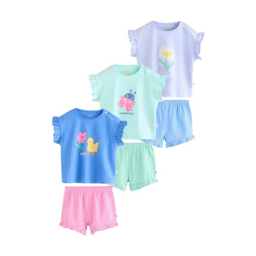 Kids' 6-Pack Assorted Graphic T-Shirts & Shorts Sets