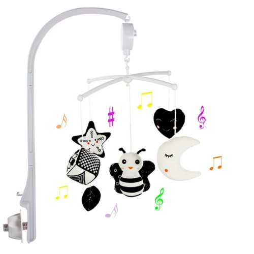 YKHSG Baby Crib Mobile, Hanging Rotating Nursery Toys with Music Box for 0-24 Months, Owl