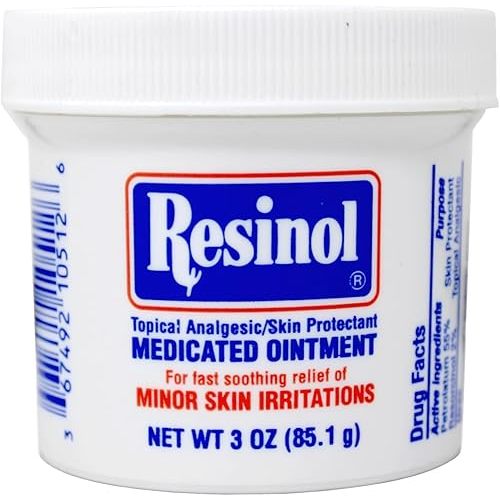 Resinol Medicated Ointment Topical Analgesic/Skin Protectant 3 oz