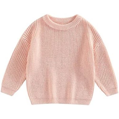 Baby Girl Boy Knit Sweater Blouse Pullover Sweatshirt Warm Crewneck Long Sleeve Tops for Infant Toddler