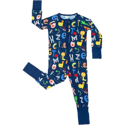 Little Sleepies Pajamas for Baby Boys & Girls, Viscose from Bamboo Baby Pajamas, Sleepers, 2-Way Zipper PJs