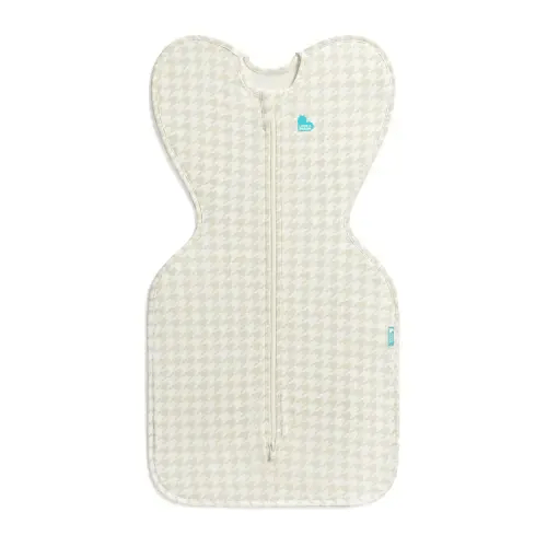 Swaddle Up™ 1.0 TOG Cotton Tan Houndstooth