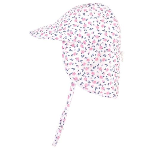 Hudson Baby Infant and Toddler Girl Sun Protection Hat, Berry Floral, Size: 0-6 months