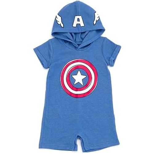 Marvel Avengers Spider-Man Captain America Hulk Miles Morales Cosplay Romper Newborn to Toddler